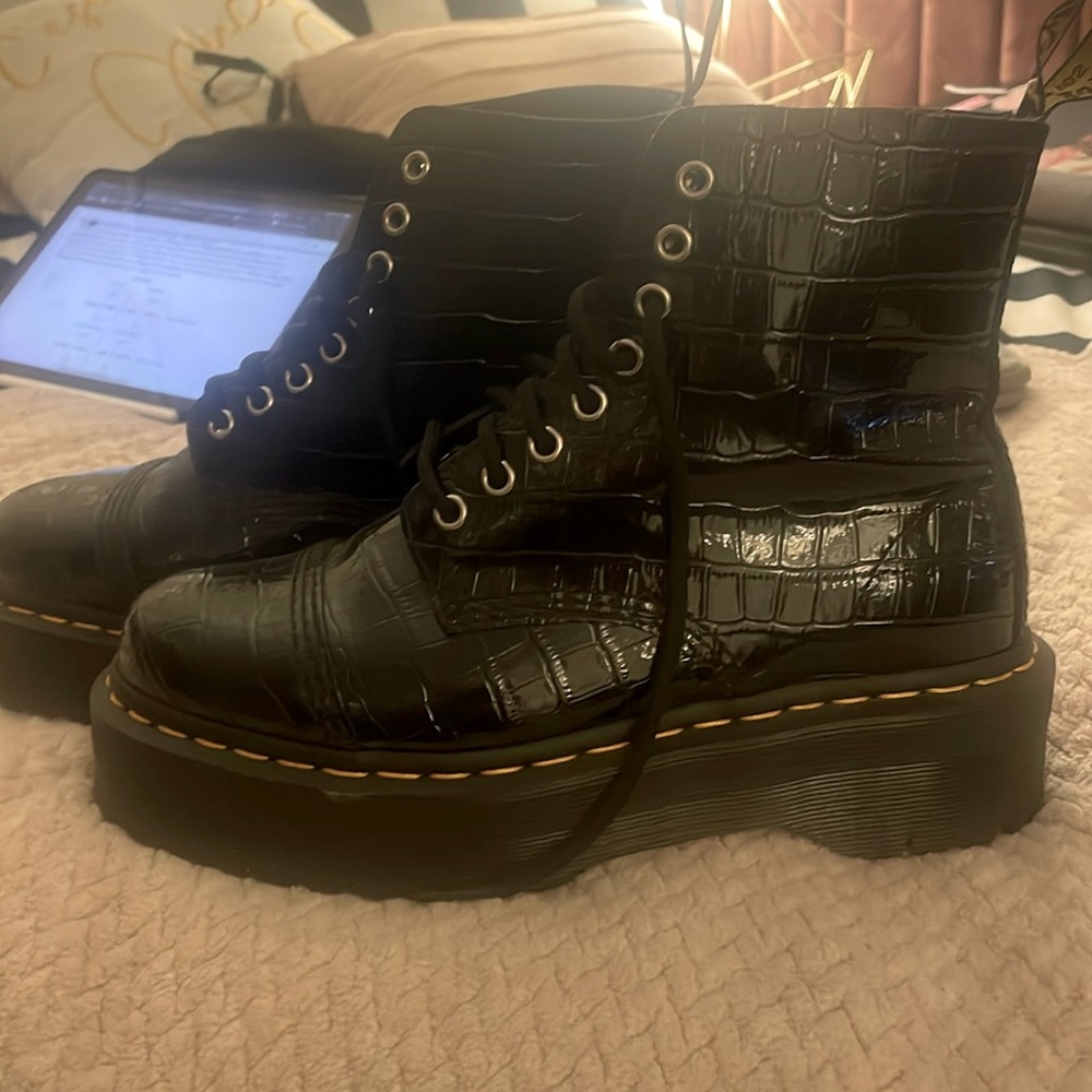 Dr. Martens Sinclair US Ladies 9 Snakeskin black, brand new never worn